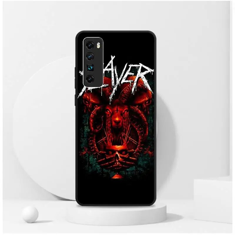 

Slayer Rock Band Trend Etui Painting Phone Case For Redmi 4X 5plus 6 7 8A 9 Note 4 8 T 9 10 pro Cover Fundas Coque