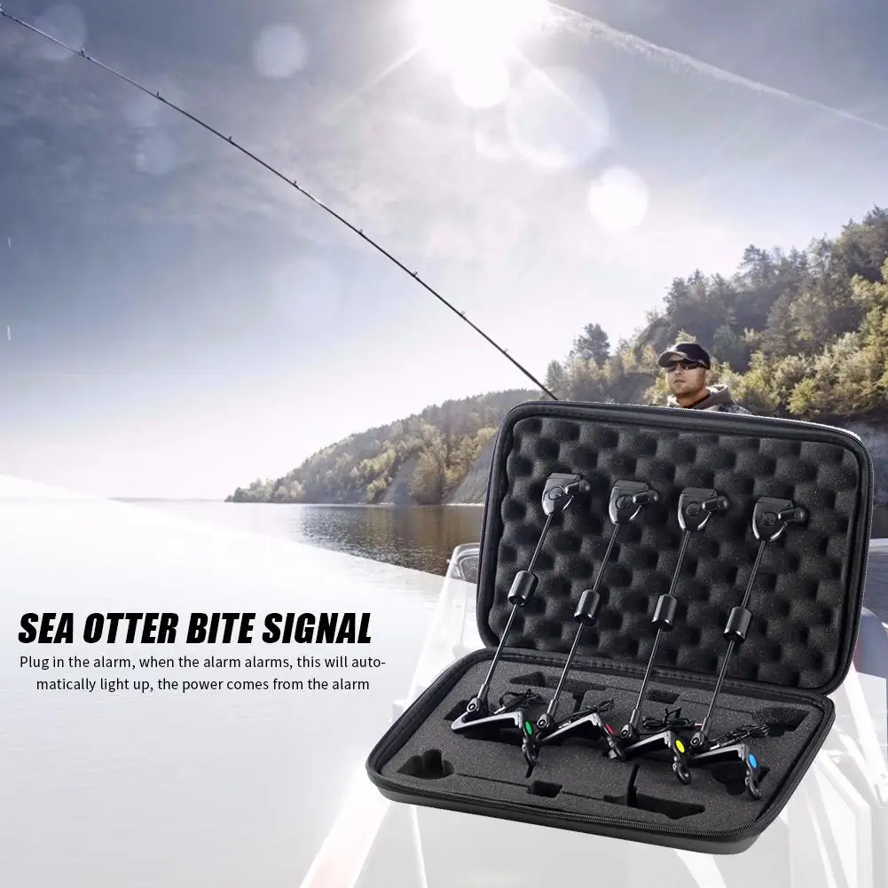 

Hot Sale Fishing Swingers Skillful Manufacture 4pcs Outdoor Fishing Swingers LED Illuminated Indicator Carp Fishing Tackle