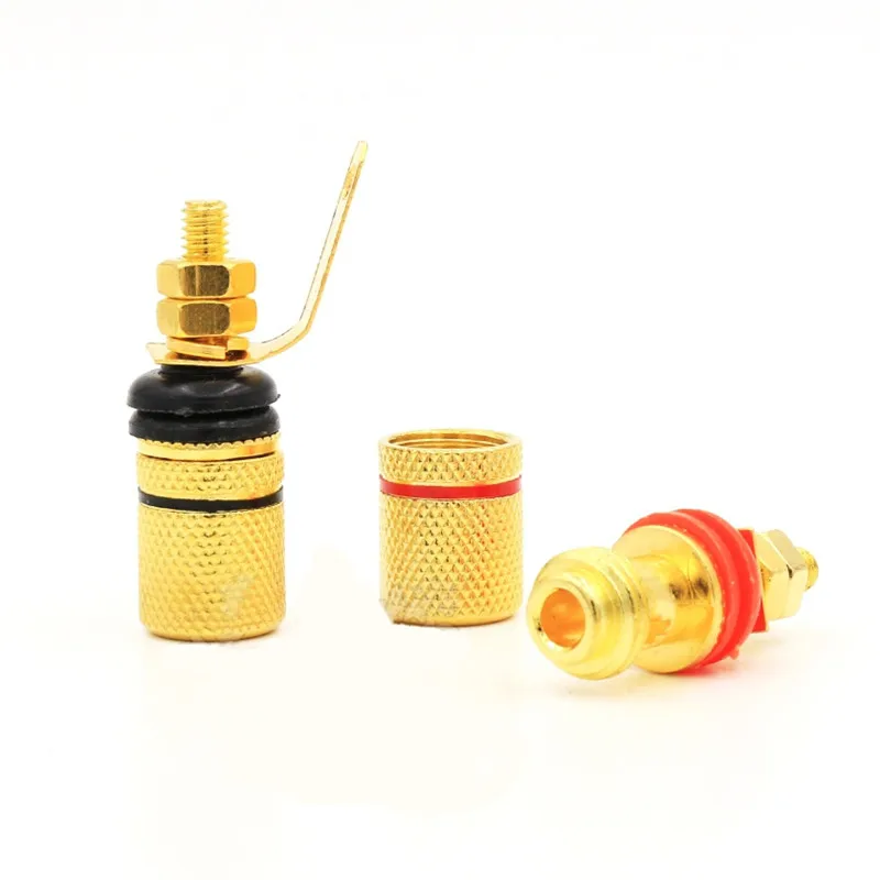 Moonsaudio Чистая медь шипы Рога терминал аудио разъем усилителя рога поста DIY