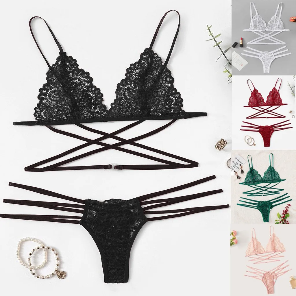 Новый женский комплект нижнего белья сексуальное кружевное нижнее белье