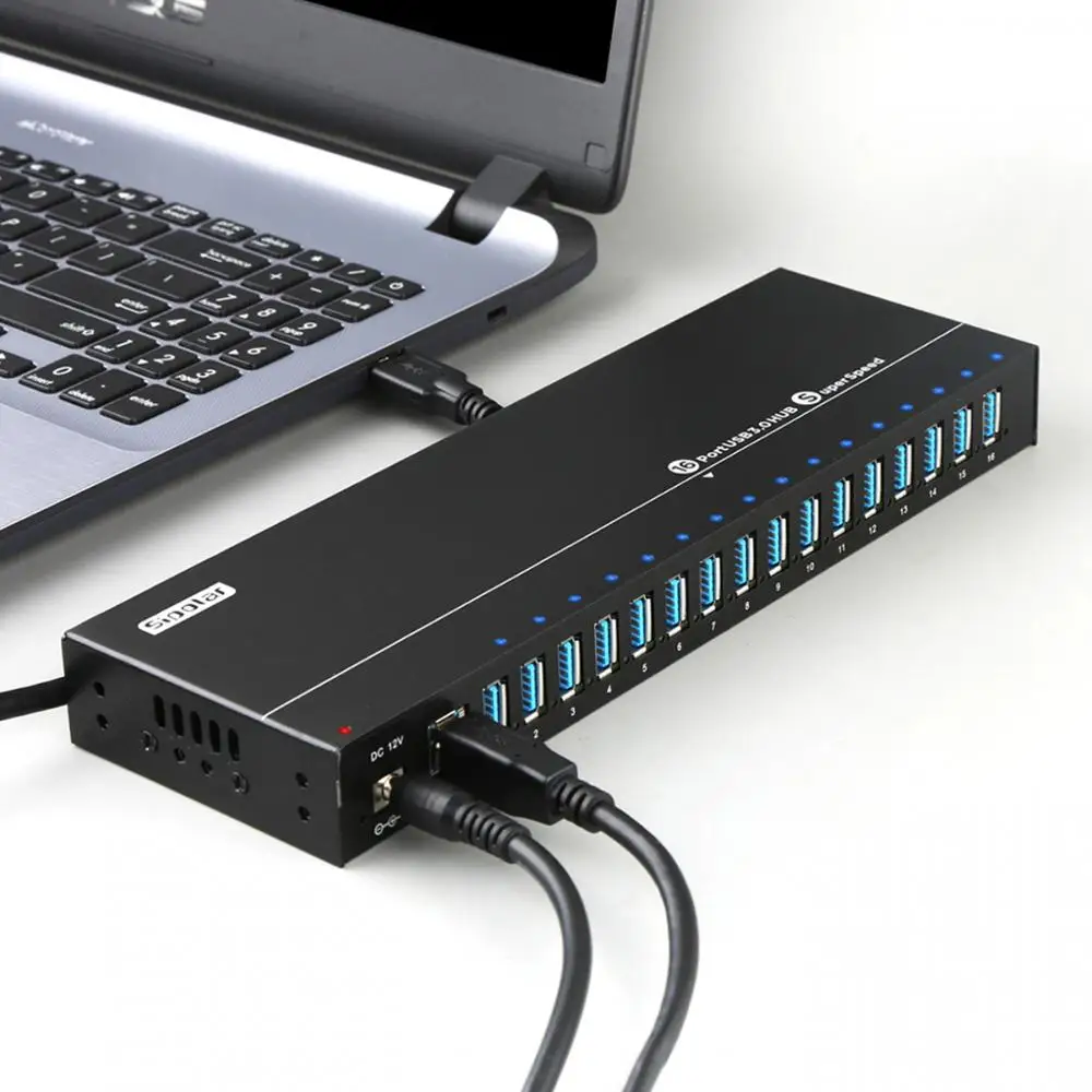 Sipolar A316 16 портов промышленный металл USB 120 синхронизация данных и зарядный
