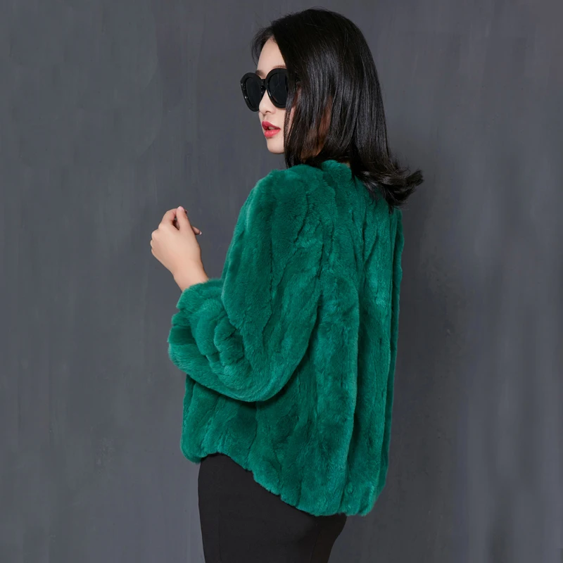 Женское пальто из натурального меха осенне зимнее женская одежда 2018 корейское