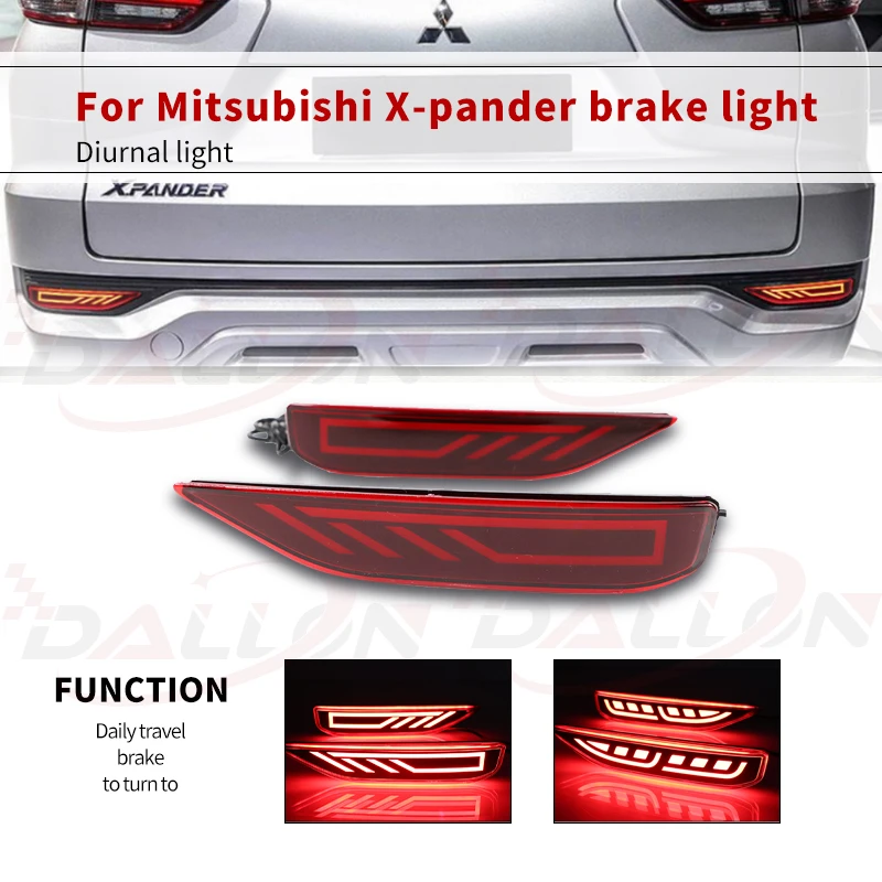 

1 пара, светодиодные лампы для заднего бамперсветильник Mitsubishi Xpander 2017 2018 2019