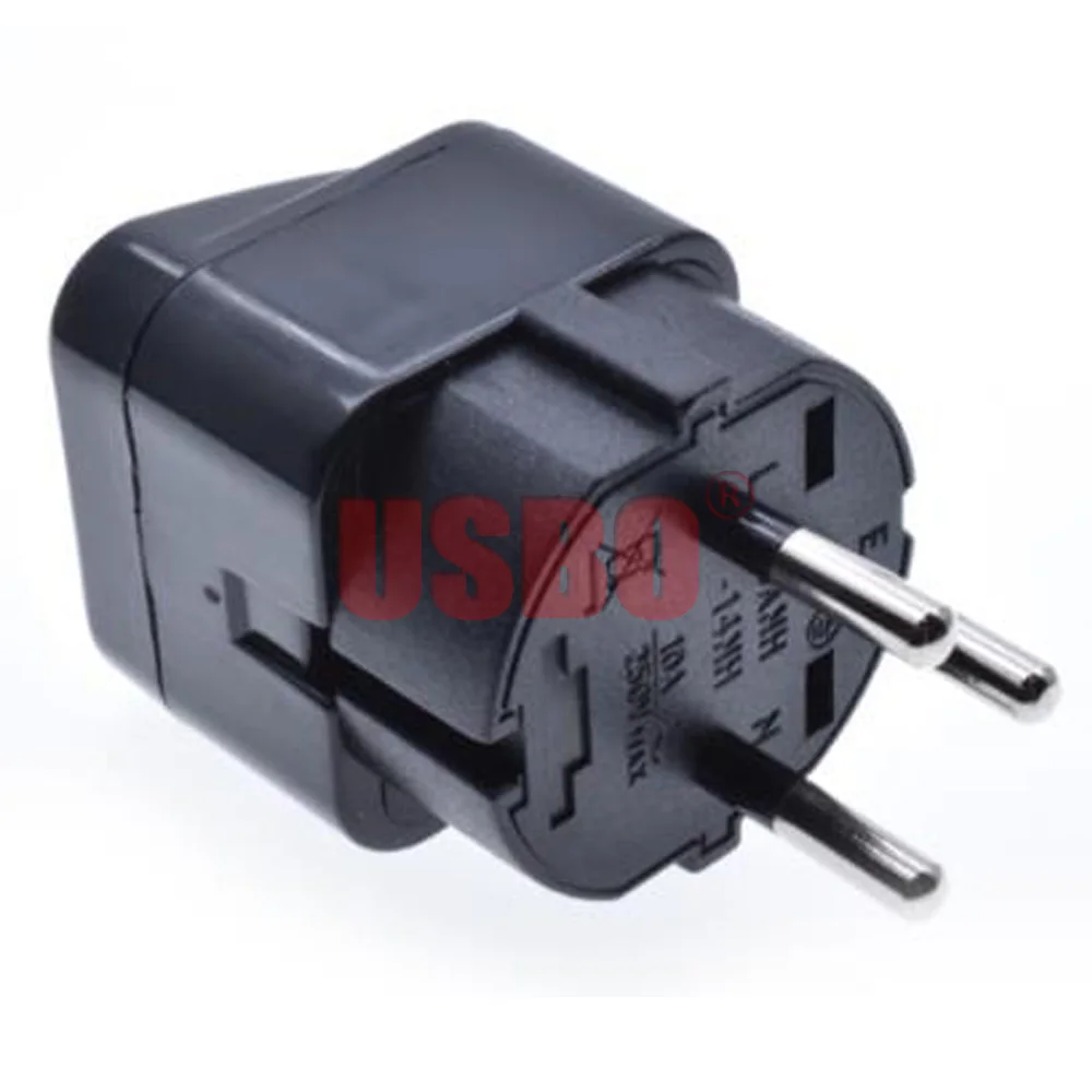 Универсальный черный медный 10А 250В ЕС Великобритании США Австралии Германии