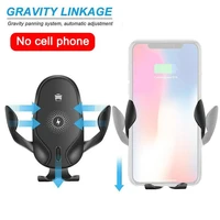 Automatic 15w Car Wireless Charger for Iphone Samsung S20 S10 Black Mobile Phone Holder for Car Wireless Charger