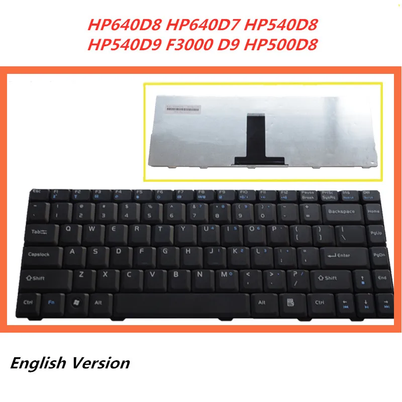 

Клавиатура с английской раскладкой для ноутбука Hasee HP640D8 HP640D7 HP540D8 HP540D9 F3000 D9 HP500D8