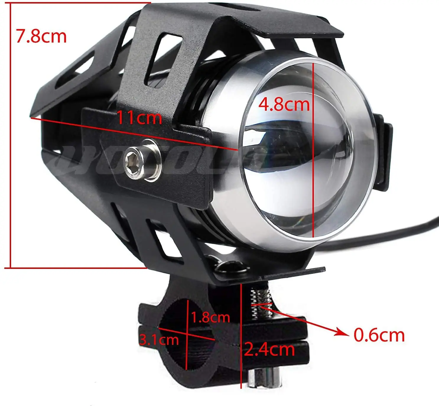 1 шт. мотоциклетная светодиодная фара 125 Вт лм U5 Водонепроницаемая дальнего света