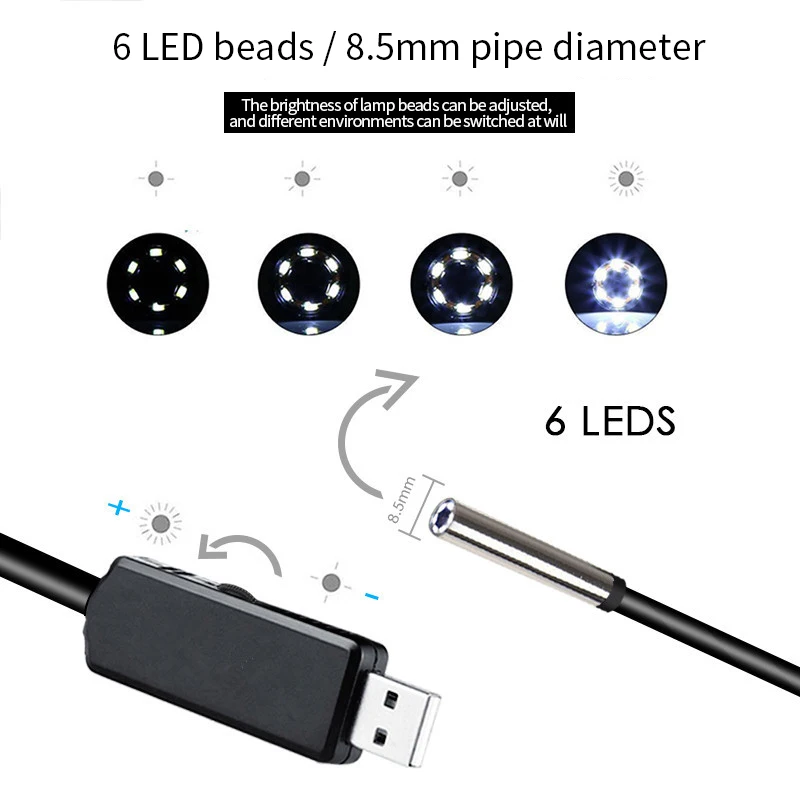 Эндоскоп высокой четкости 8 5 мм 15 м | Инструменты