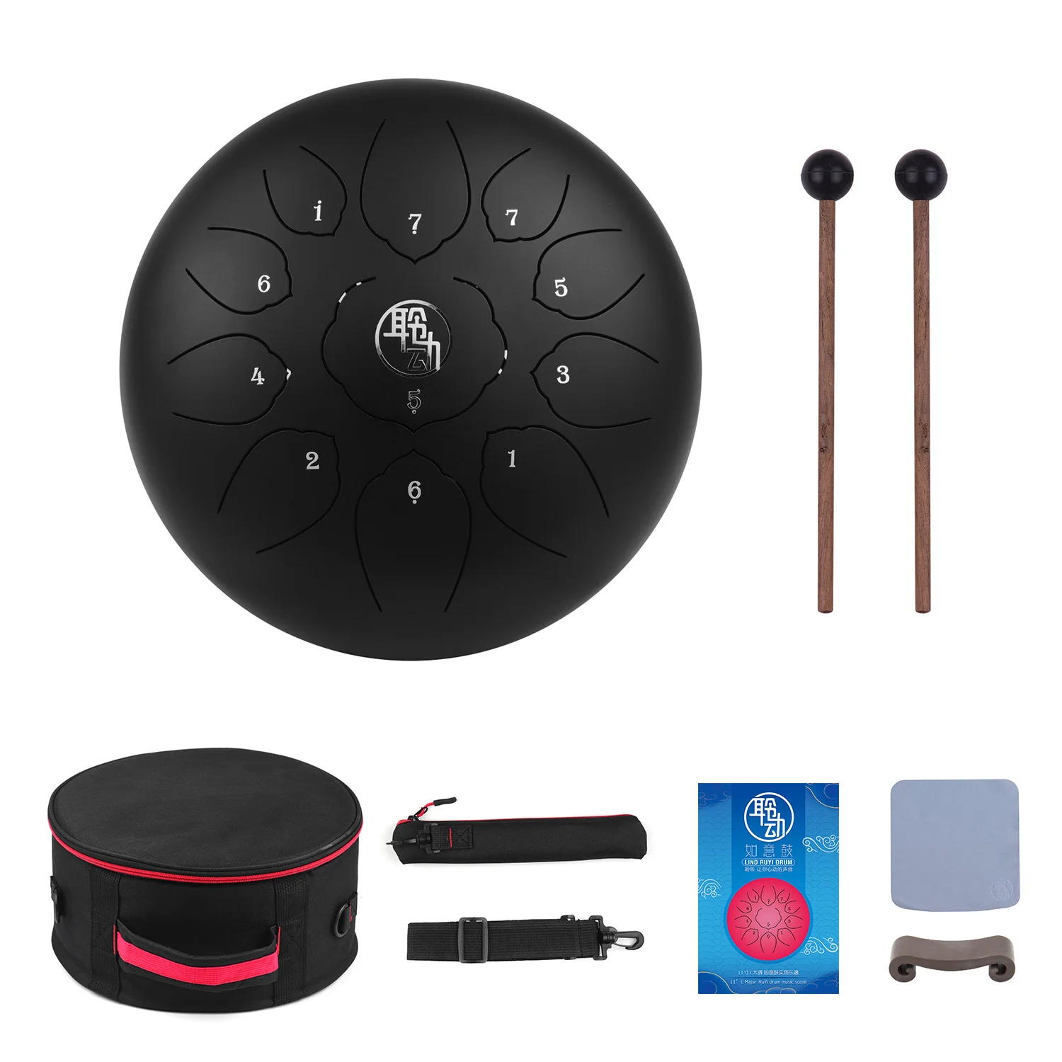 11 дюймовый стальной барабан с язычком Hangpan Notes C Key перкуссионный инструмент