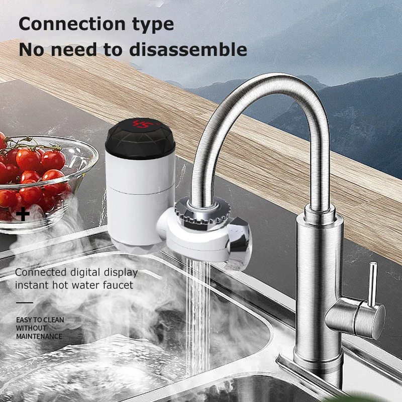

Instant Hot Faucet Water Installation Free Connection Type Instant Hot Water Electric Faucet Water Heating For Kitchen Bathroom