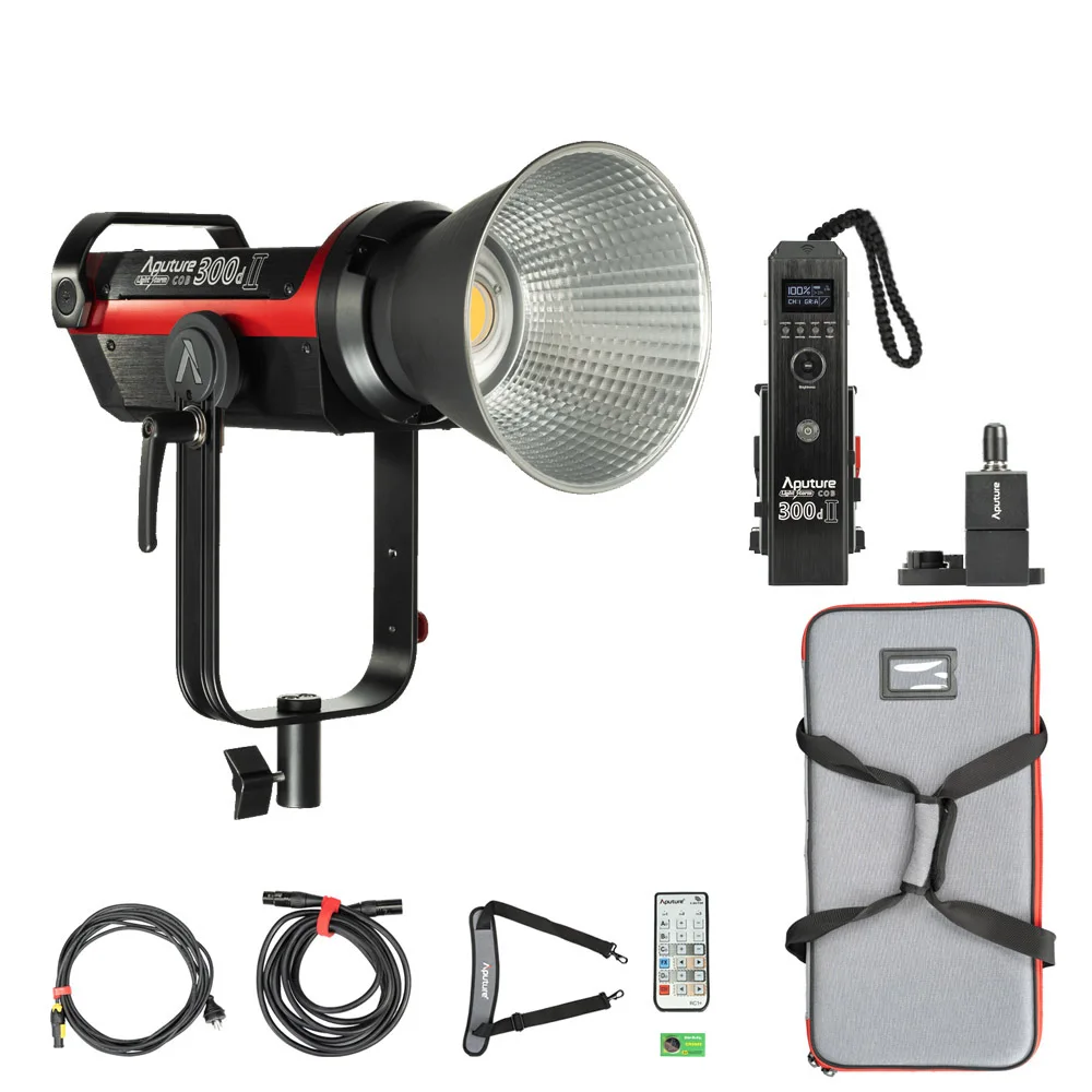 Светодиодная лампа Aputure LS C300d II для видеосъемки COB Light + крепление Френеля 2x