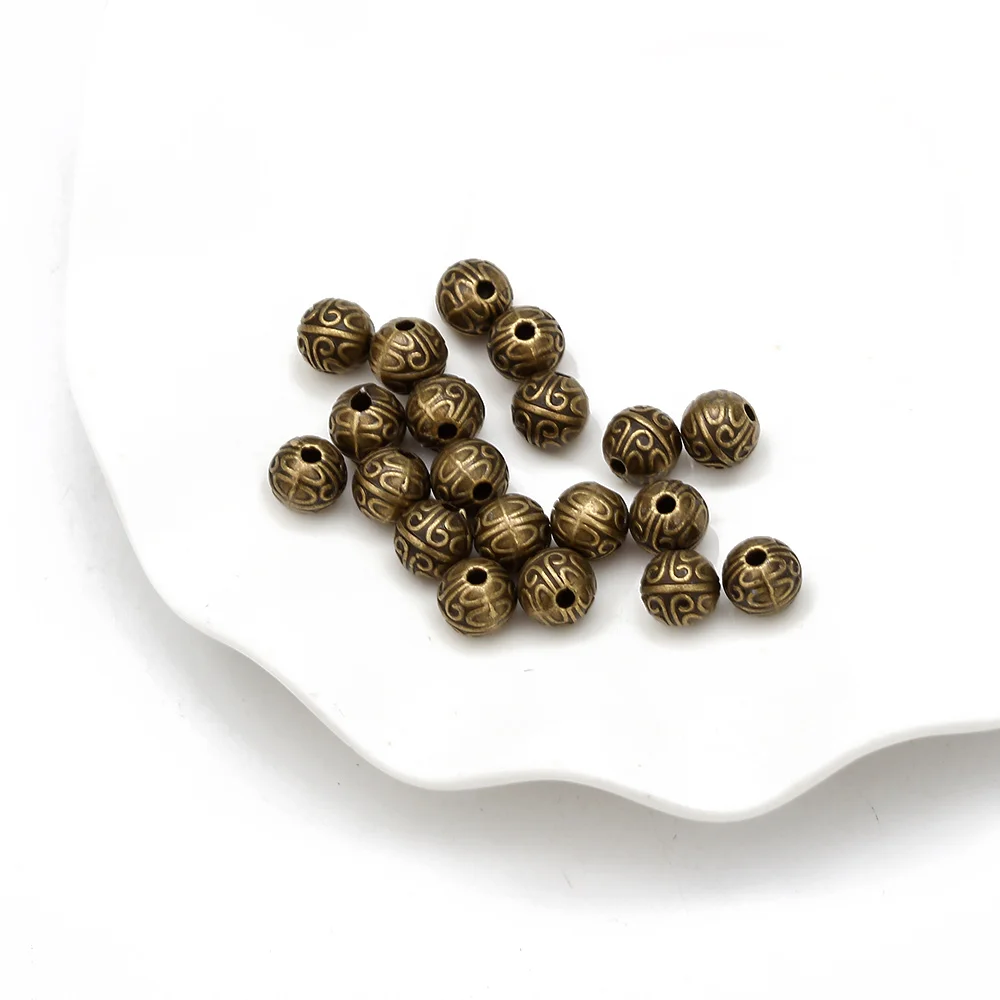 Бусины MEIBEADS 20 шт./лот с винтажным узором разделительные бусины аксессуары