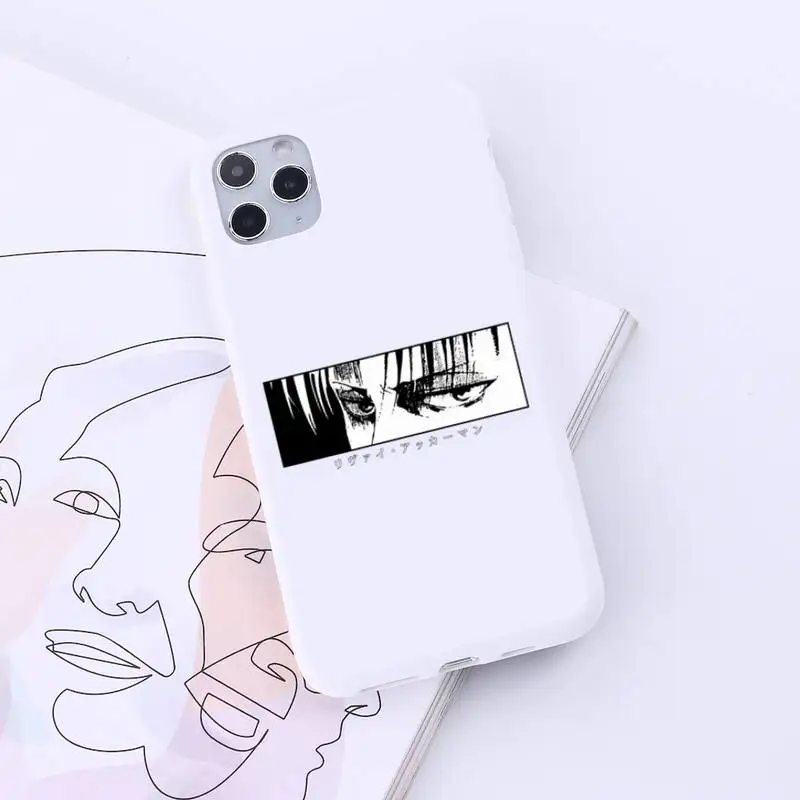 

Japan anime attack on titan Phone Case Candy Color for iPhone 6 7 8 11 12 s mini pro X XS XR MAX Plus