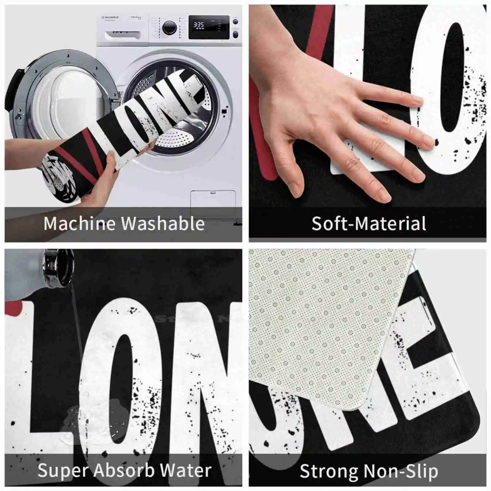 V Одиночный мягкий дом семья Противоскользящий коврик 2020 как можно скорее