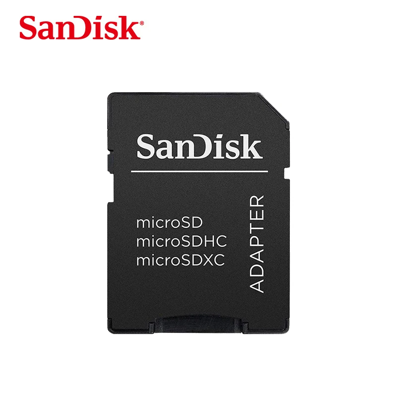Only Sandisk Adapter SanDisk карта Micro SD 256 ГБ 200 ГБ 128 Гб 64 Гб SDXC карта памяти 32 Гб 16 Гб SDHC флэш-карта A1 cartao de memoria флеш-накопитель - Capacity: Only Sandisk Adapter