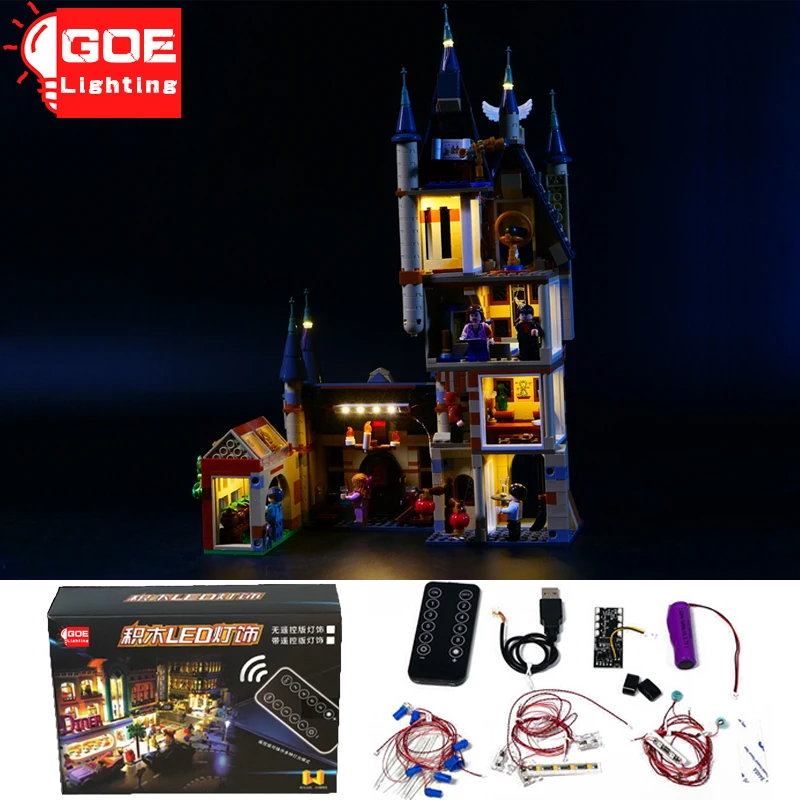 

GOELIGHTING Brand LED Light Up Kit For Lego 75969 For Astronomy Tower Magic School Bricks Diy Lamp Set Toys(Only Light No Model)