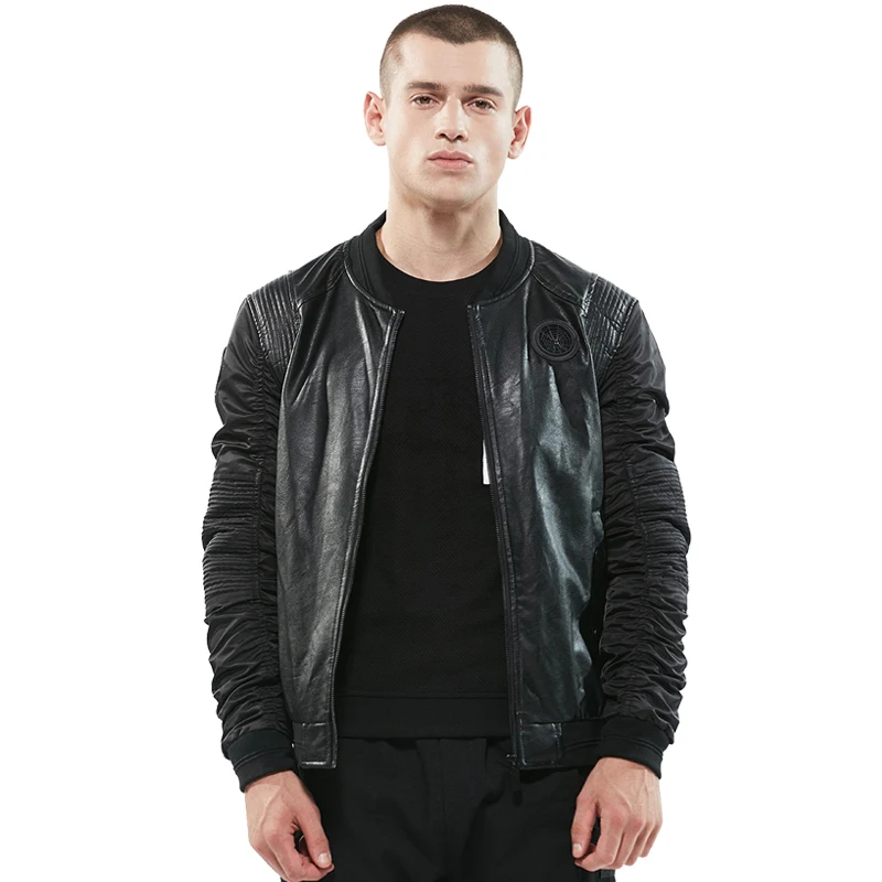 Мужская куртка бомбер из искусственной кожи Ma 1 летная пилот ВВС мужские кожаные