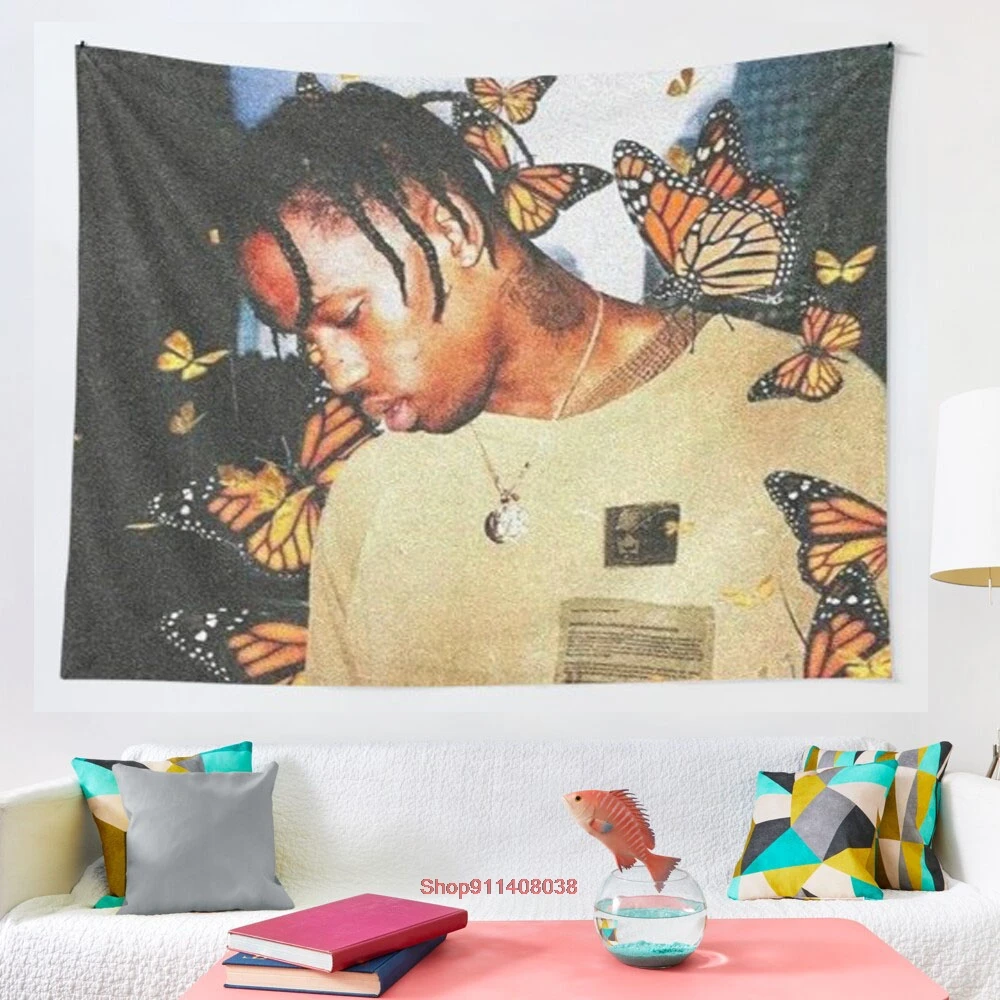 

Гобелен с рисунком Трэвиса, мандала, луна, скелет, гобелен, настенные гобелены в стиле хиппи, настенный тканевый ковер, покрывало для кровати...