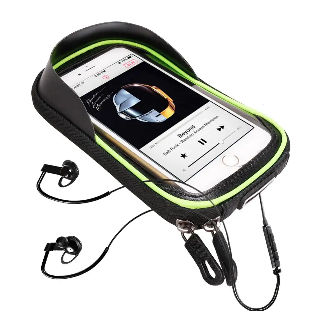 Брызгозащищенная велосипедная сумка непромокаемая на верхнюю трубу для горного