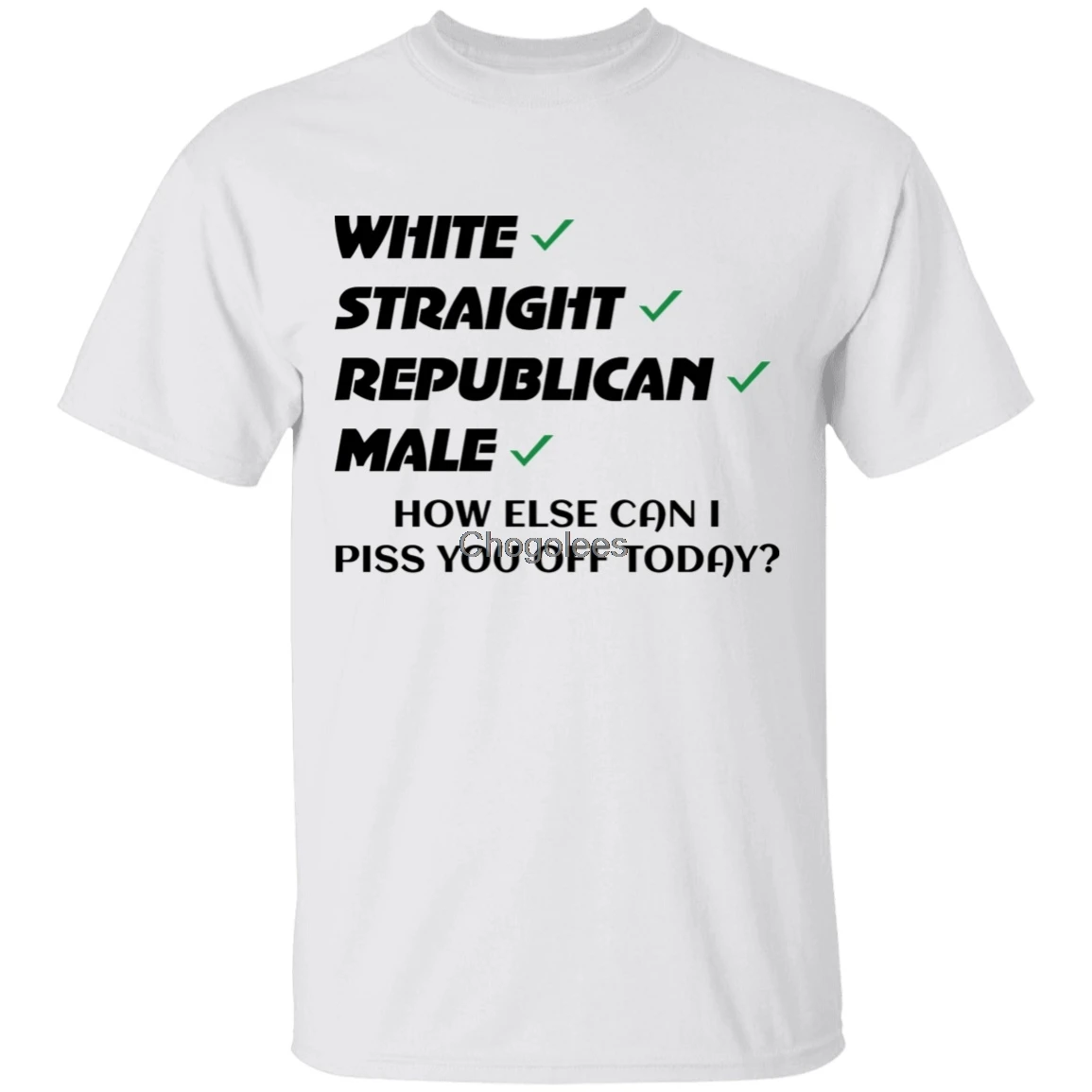 Белая прямая Республиканская Мужская футболка |