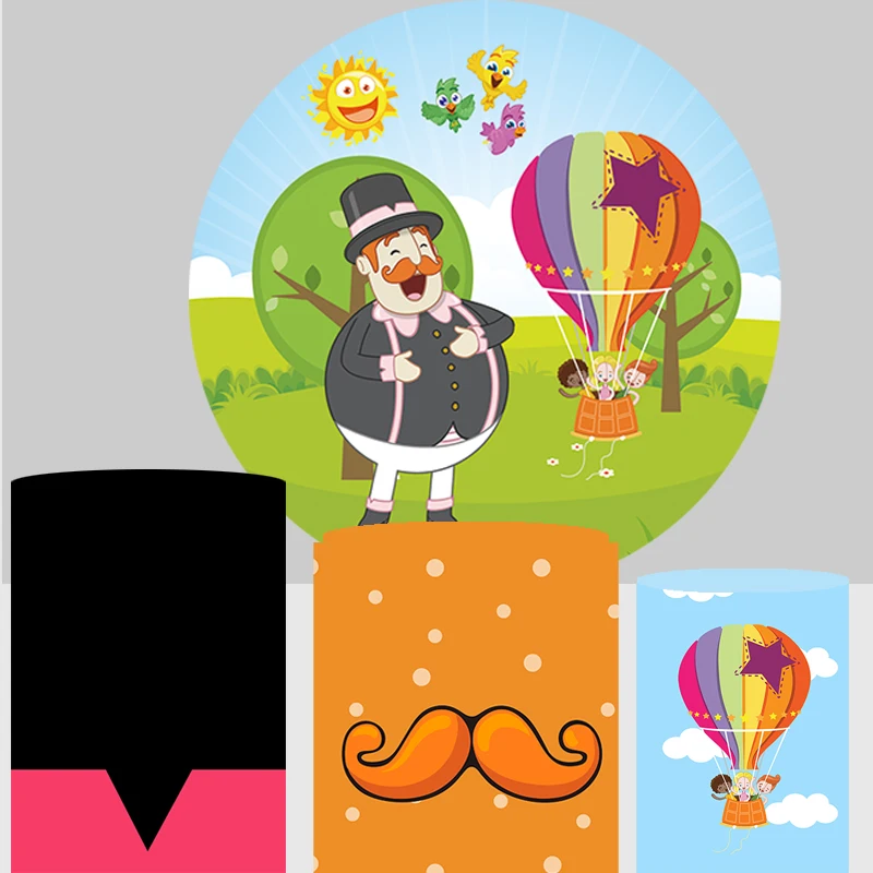 Круглый фон для детских фотографий на день рождения торта | Электроника