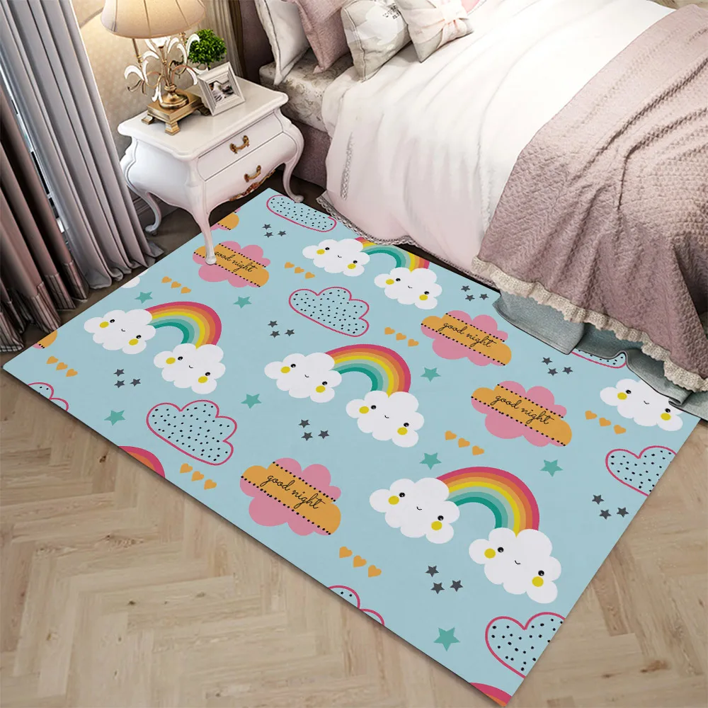 

Miracille Dream Clouds Floor Living Room Carpet Home Decoration Rugs For Child Non-slip Area Rug Mat Stable Muti-place