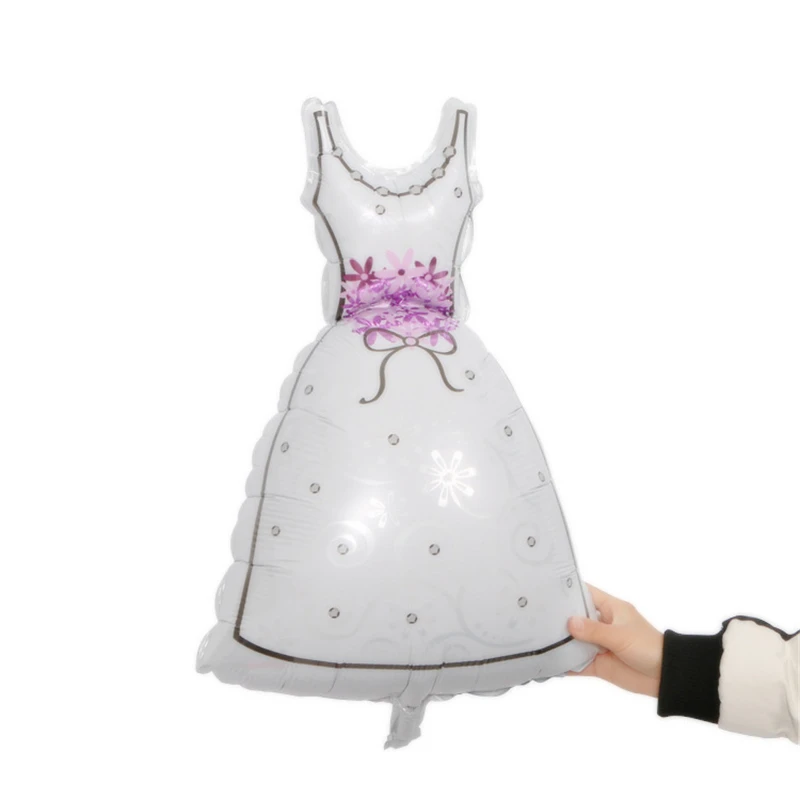 Новый костюм свадебное платье воздушный шар из алюминиевой фольги украшение для