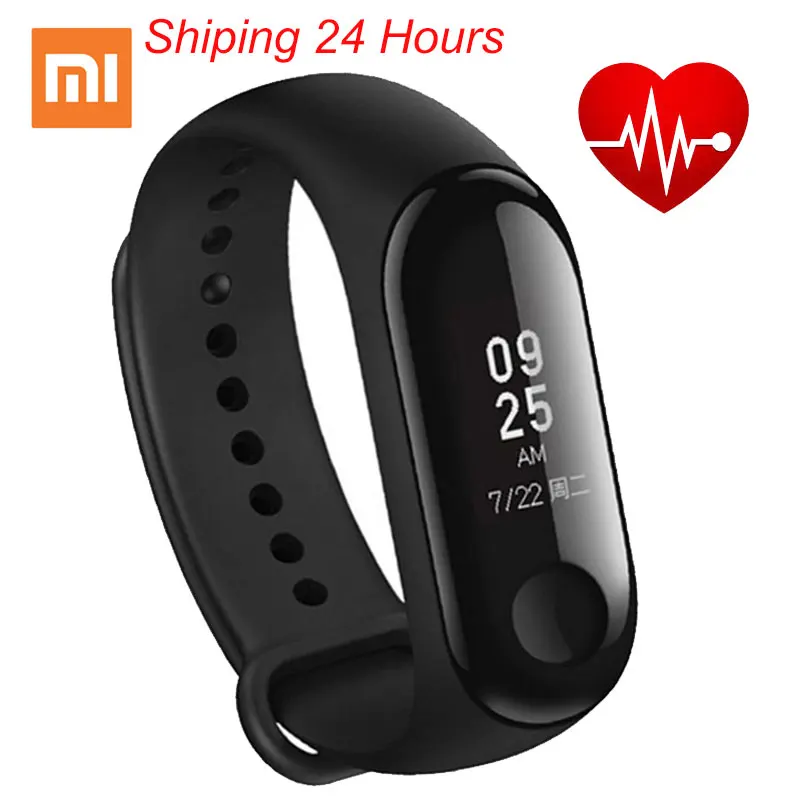 Оригинальный Xiaomi mi Band 3 Smart band браслет OLED тачпад мгновенное сообщение
