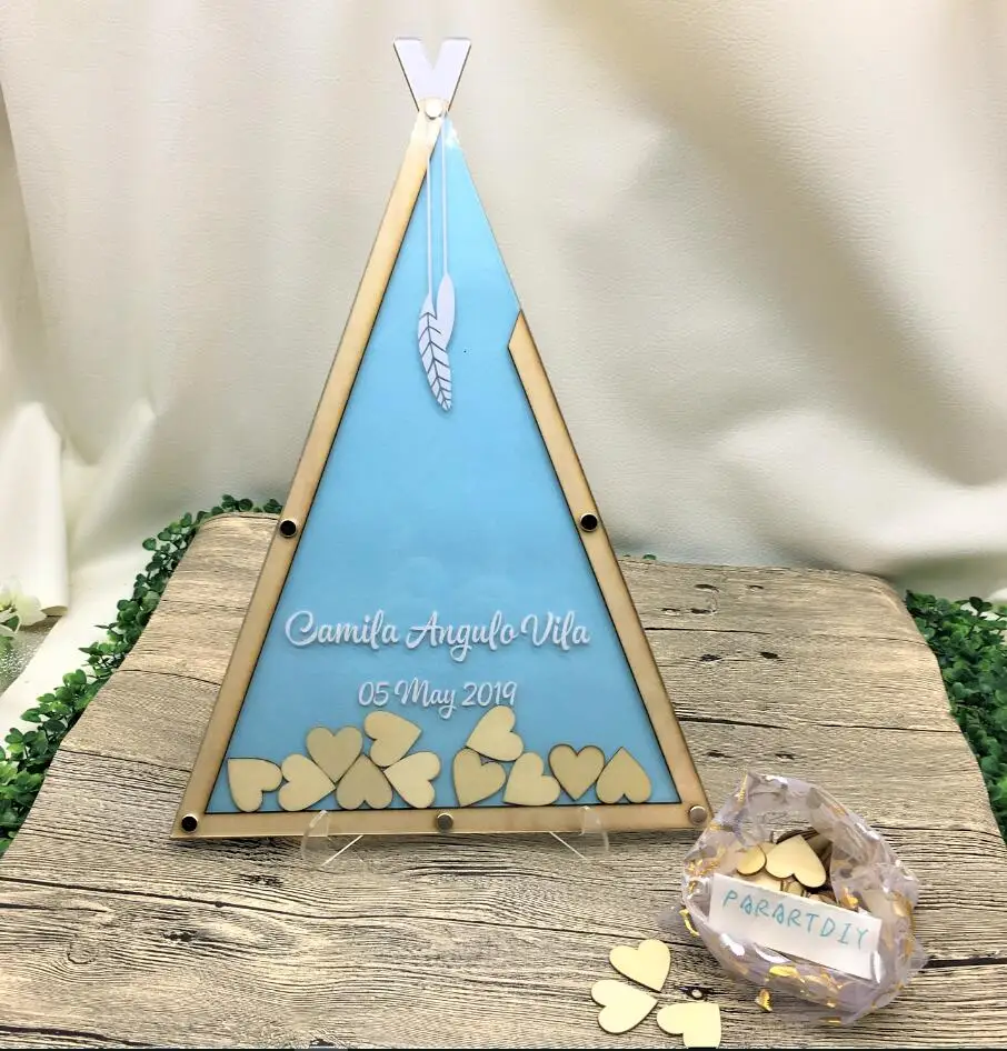 Вигвам по индивидуальному заказу с именем тип гостевая книга для причастия