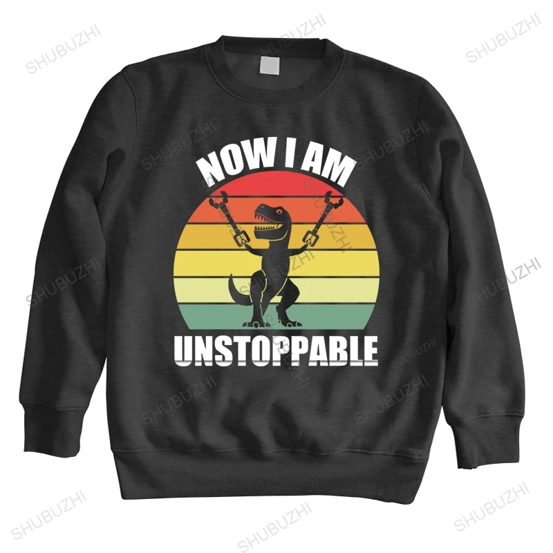 

warm teenager sweatshirt men autumn o-neck long sleeve hoody NOW I AM UNSTOPPABLE unisex vintage casual style cotton hoodie