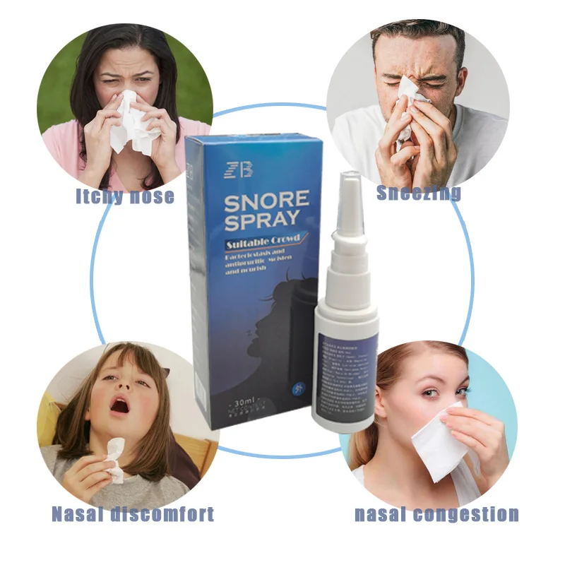 Спрей от храпа 30 мл лечение хронического синусита ринита загруженности зуда