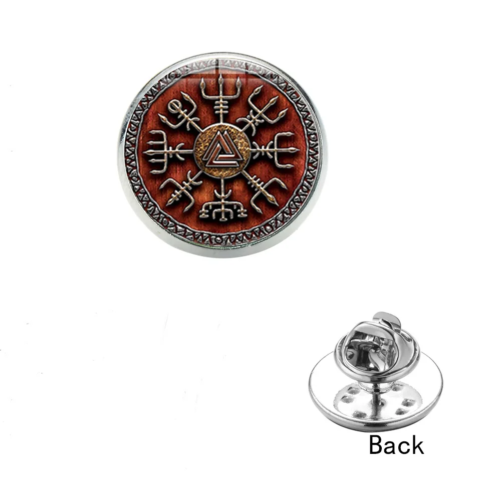 Брошь в стиле викингов с компасом Винтажная брошь панк скандинавский пиратский