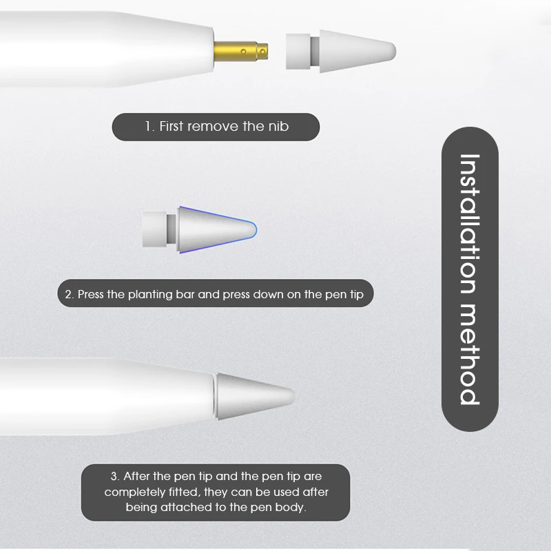 Чехол с карандашом для Apple Pencil 2-го 1-го поколения бесшумный силиконовый