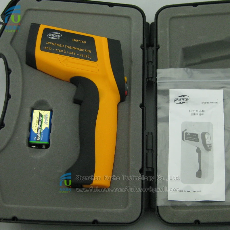 

FU-IT1150 -50~+1150C(-58F to 2102F) IR thermometer Temperature gun measure