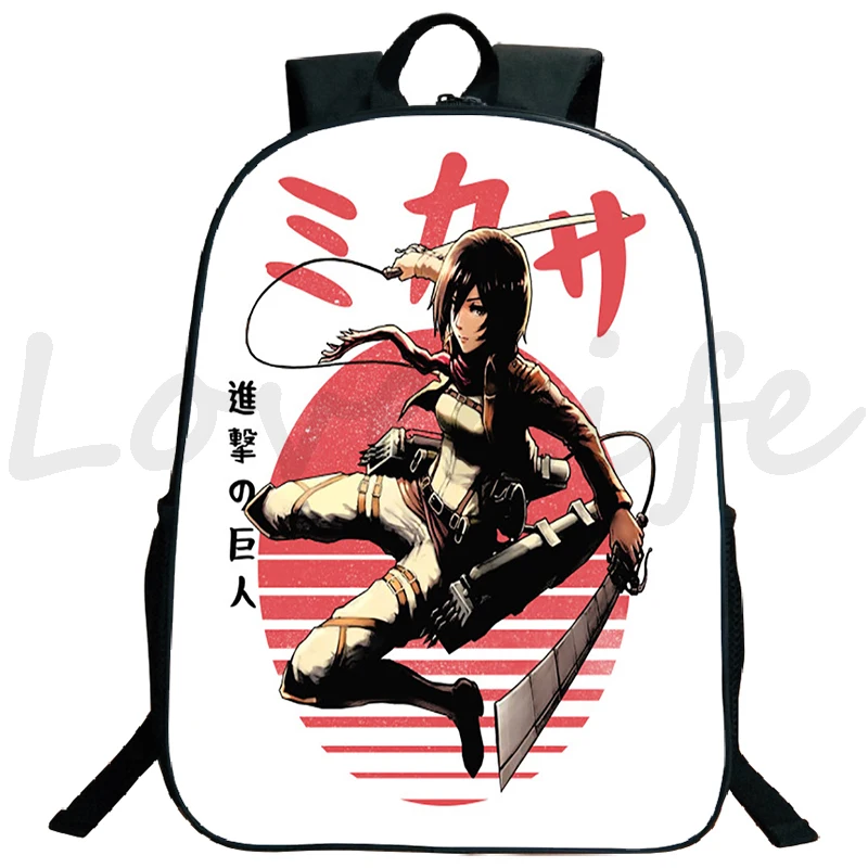 Сумка Attack On Рюкзак Титан школьная сумка в стиле аниме Bookbag для подростков ноутбук