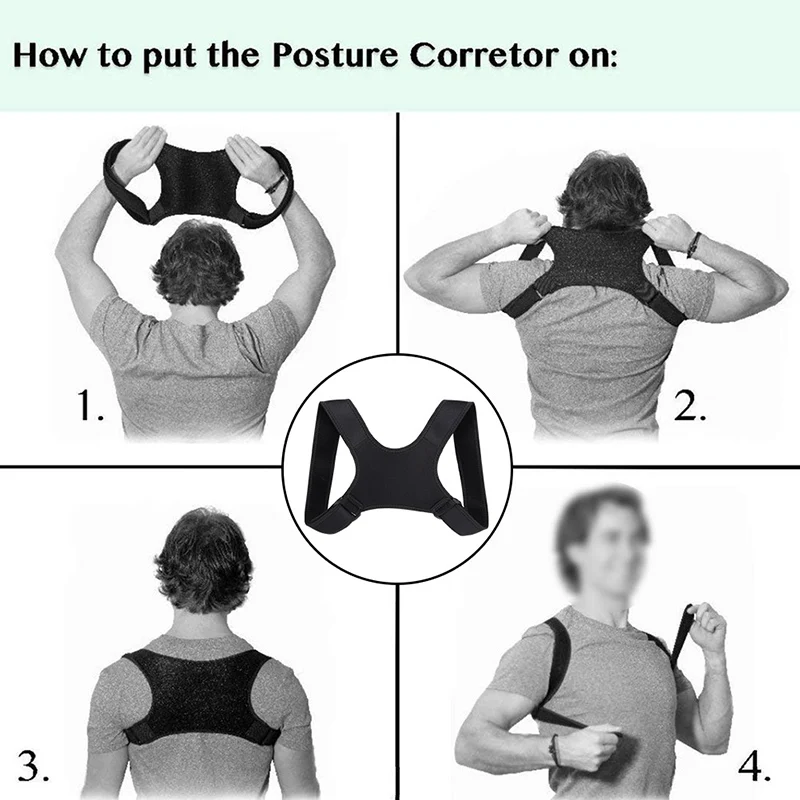 

High Posture Corrector Clavicle Fracture Support Back Shoulder Straighten Brace Belt DOG88