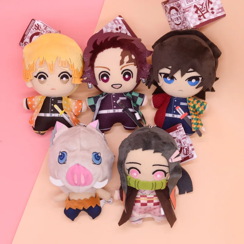 

kimetsu no yaiba Dolls Kamado Tanjirou Kamado Nezuko Agatsuma Zenitsu Tomioka Giyuu Hashibira Inosuke Demon Slayer Plush Toys