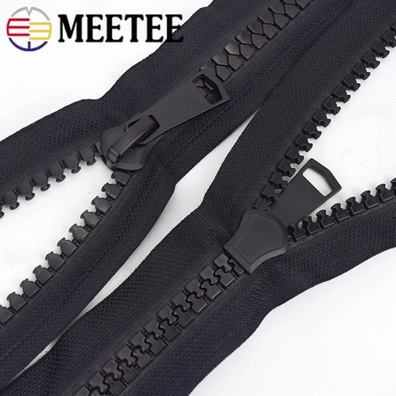 Meetee 15# открытого типа застежки-молнии смолаы 70/80/90/100 см пуховая куртка-пальто застежки-молнии для шитья DIY аксессуары для одежды