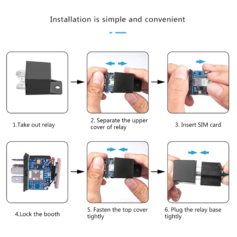 

CJ720 Car Relay GPS Tracker GSM Locator Remote Control Anti-theft Device