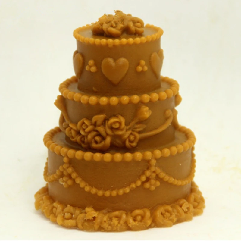 3D силиконовая форма для торта свадебной вечеринки DIY ручной работы свечи