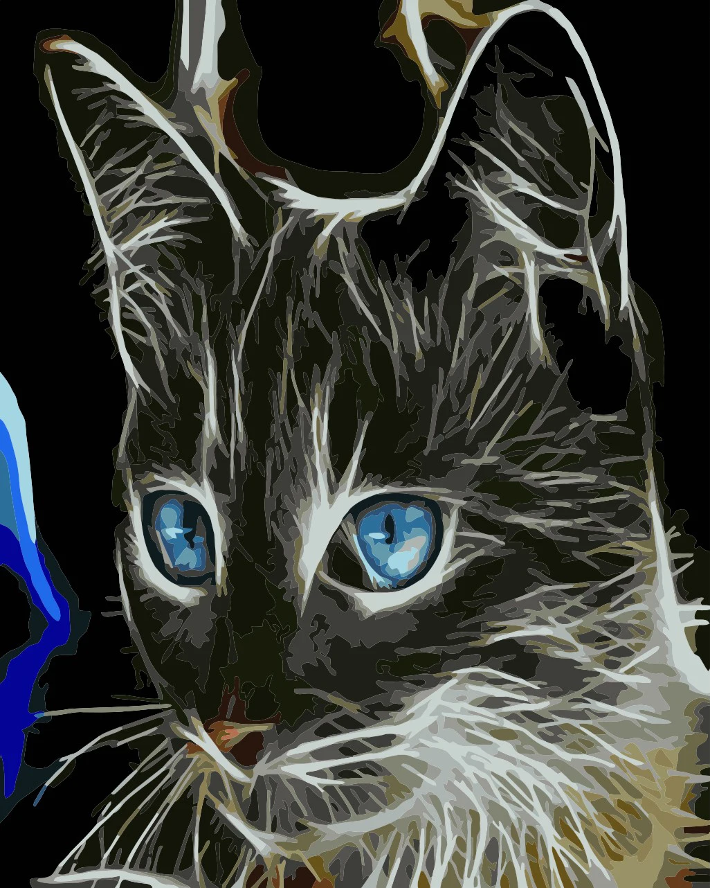 Краска по номеру художественная живопись номерам аниме кошки|Картины номерам| |