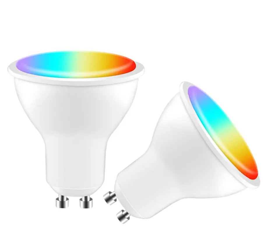 Умсветильник лампа GU 10 светодиодная с Wi-Fi 2700K 6500K RGB + CW WW регулировкой яркости и