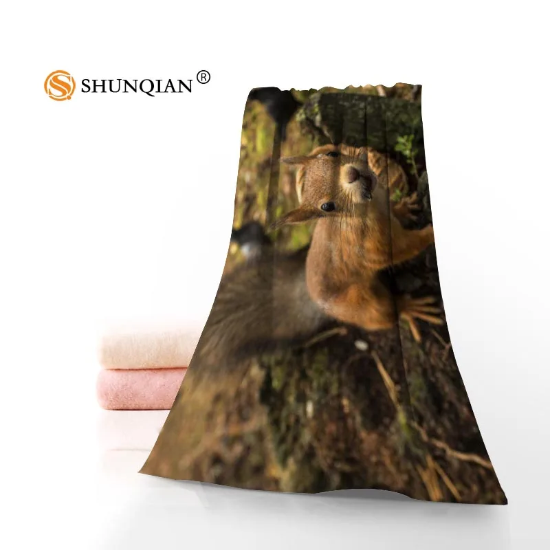 

Custom squirrel Towels Microfiber Fabric Popular Face Towel/Bath Towel Size Print your picture