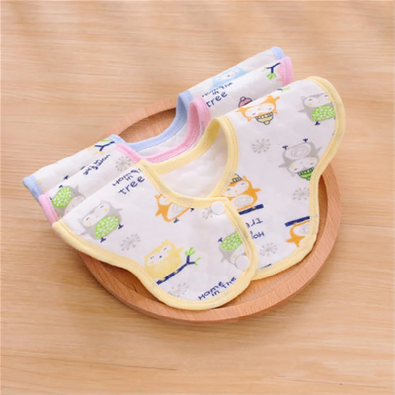 

Милые детские нагрудники из хлопка с мультяшными животными Слюнявчики треугольное полотенце водонепроницаемое мягкое детское Отрыжка Оде...