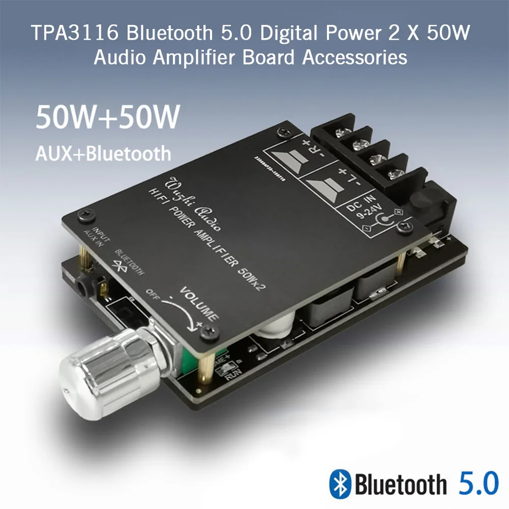 TPA3116 2X50 Вт аудио усилитель доска HIFI стерео динамик прочный Bluetooth 5 0 беспроводной