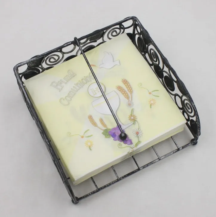 20 штук упак. горячая Распродажа бумажные салфетки для причастия милые