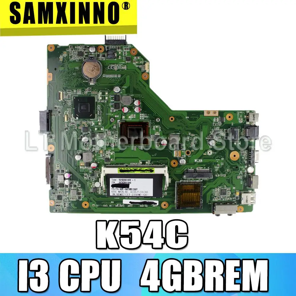 Материнская плата K54C I3 cpu 4 Гб ОЗУ для ASUS K54 K54C X54C материнская плата для ноутбука K54C материнская плата K54C тест материнской платы ОК