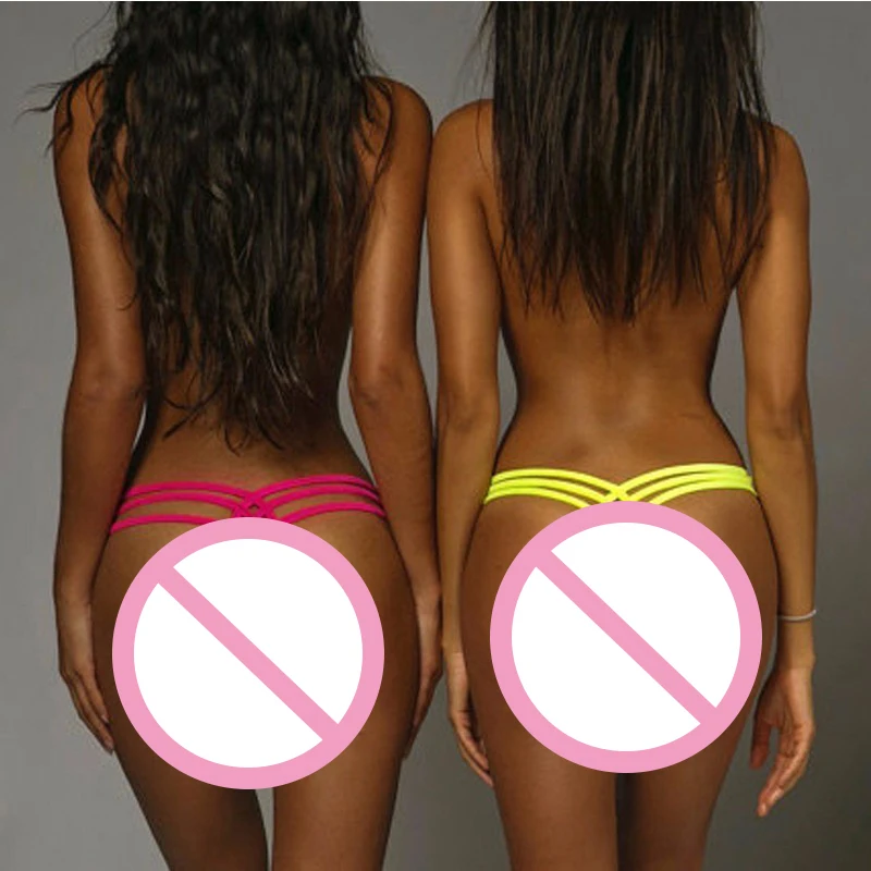 Новые Сексуальные женские бикини с вырезами бандажные трусики одежда для