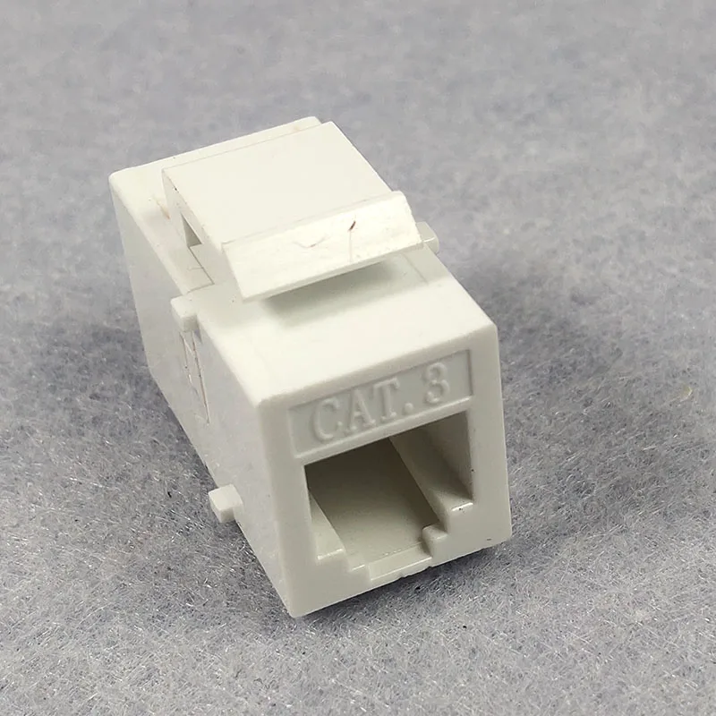 

White 6P4C ADAPTER Telephone moudel Plug Telephone Connector High Quality
