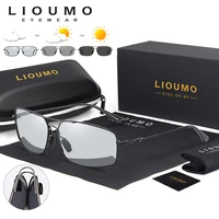 lioumo memory metal sunglasses women men polarized photochromic glasses male driving eyewear chameleon anti glare lentes de sol